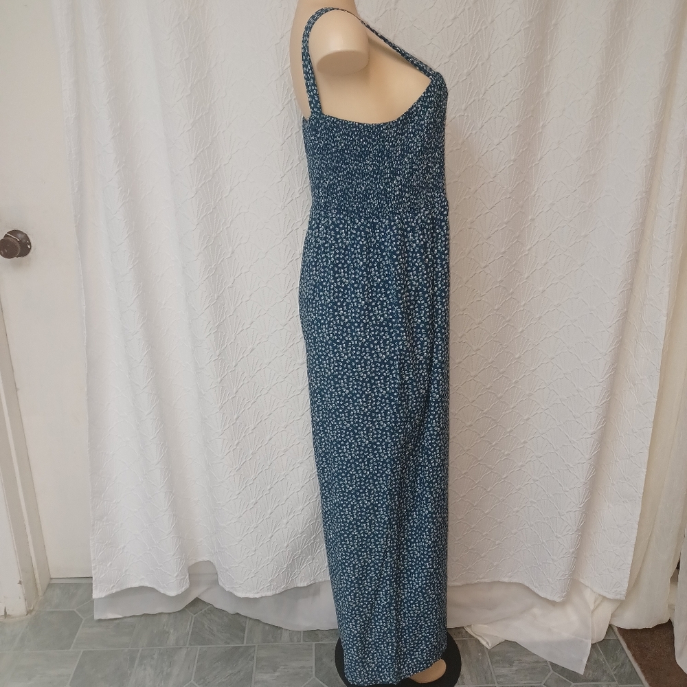 DAKOTOO women 2XL Blue Floral Women's Jumpsuit - Picture 6 of 16